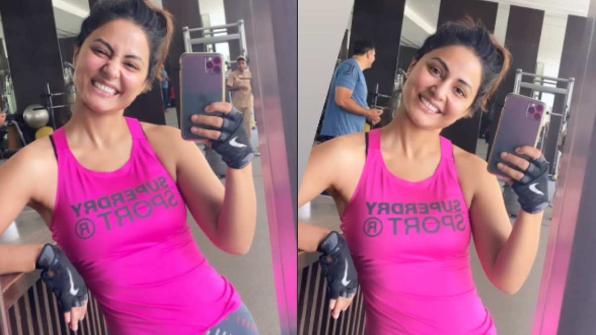 Hina Khan's photos from her workout session will make you hit the gym