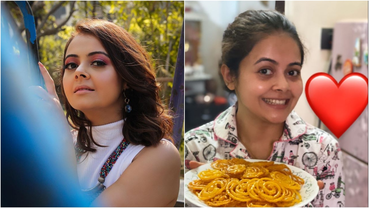 Bigg Boss 13 contestant Devoleena Bhattacharjee prepares jalebis on the