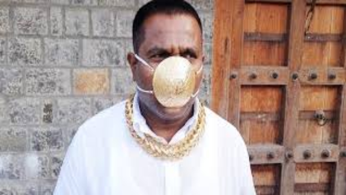 Go big or Go home! Pune man flaunts gold mask worth Rs 3 lakh