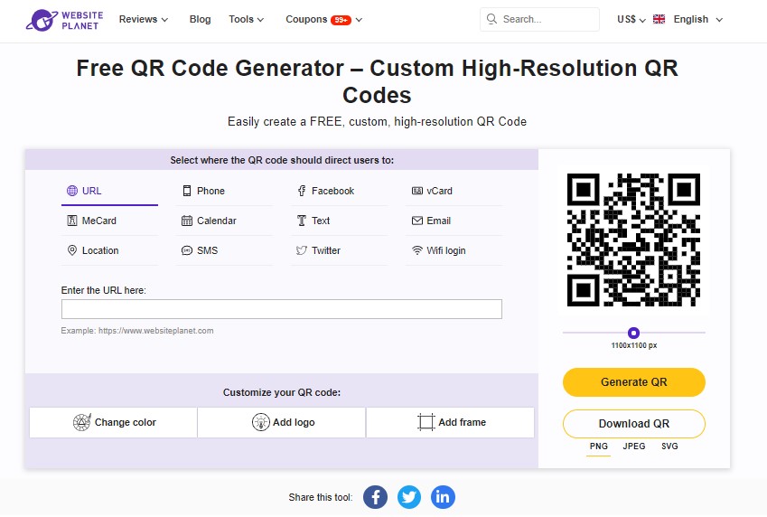free qr code generator no servey