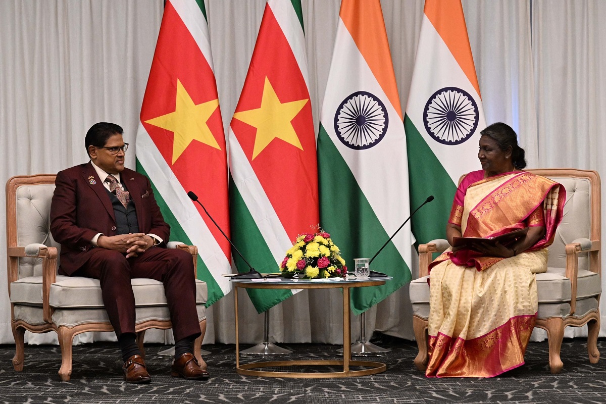 Pravasi Bhartiya Divas: President Murmu meets counterparts from Suriname, Guyana