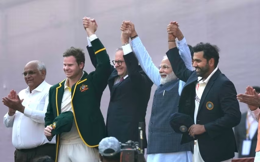 PM Modi, Australian PM Albanese at Gujarat Stadium for India-Australia Test