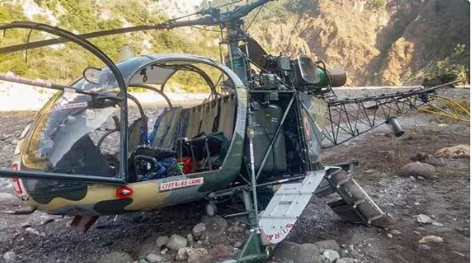 Army Cheetah chopper crashes near Mandala hills in Arunachal