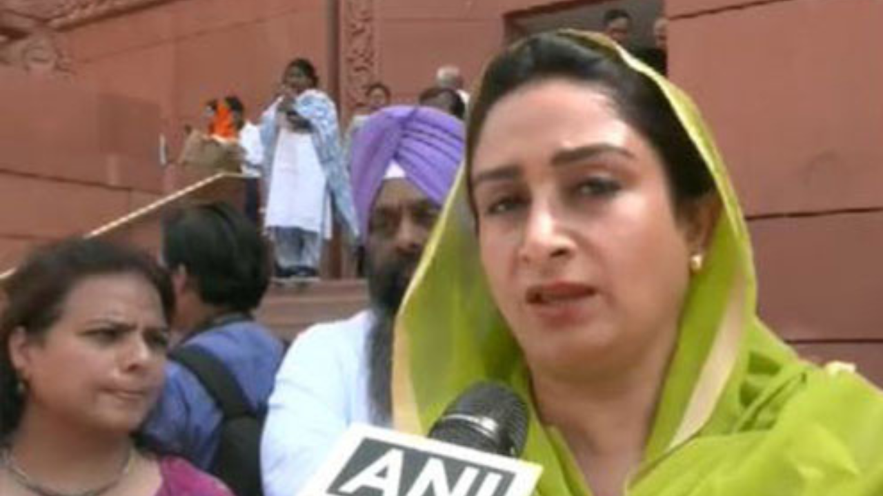 SAD MP Harsimrat Kaur Badal says male-dominated parliament betrayed women again today