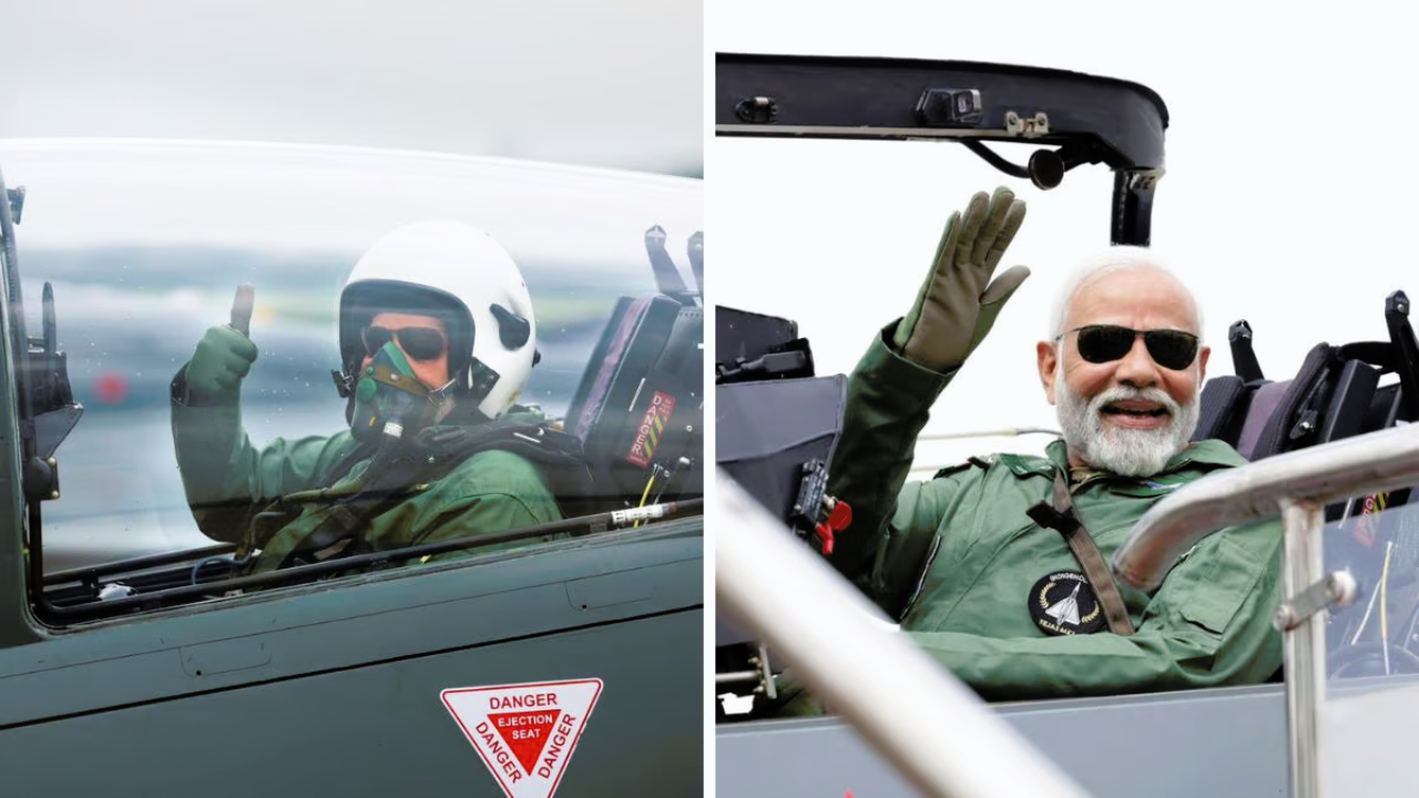 PM Modi takes sortie on Tejas fighter aircraft in Bengaluru