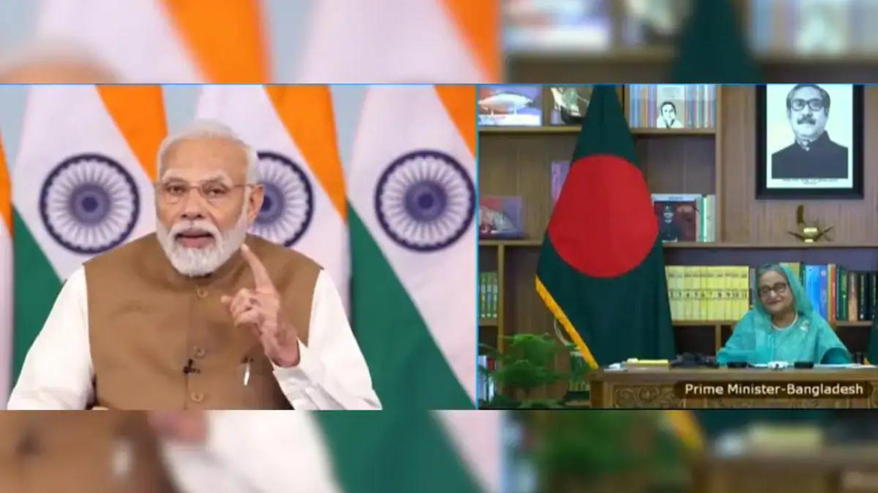 India-Bangladesh Collaboration: PM Modi, Sheikh Hasina jointly inaugurate rail, power sector projects