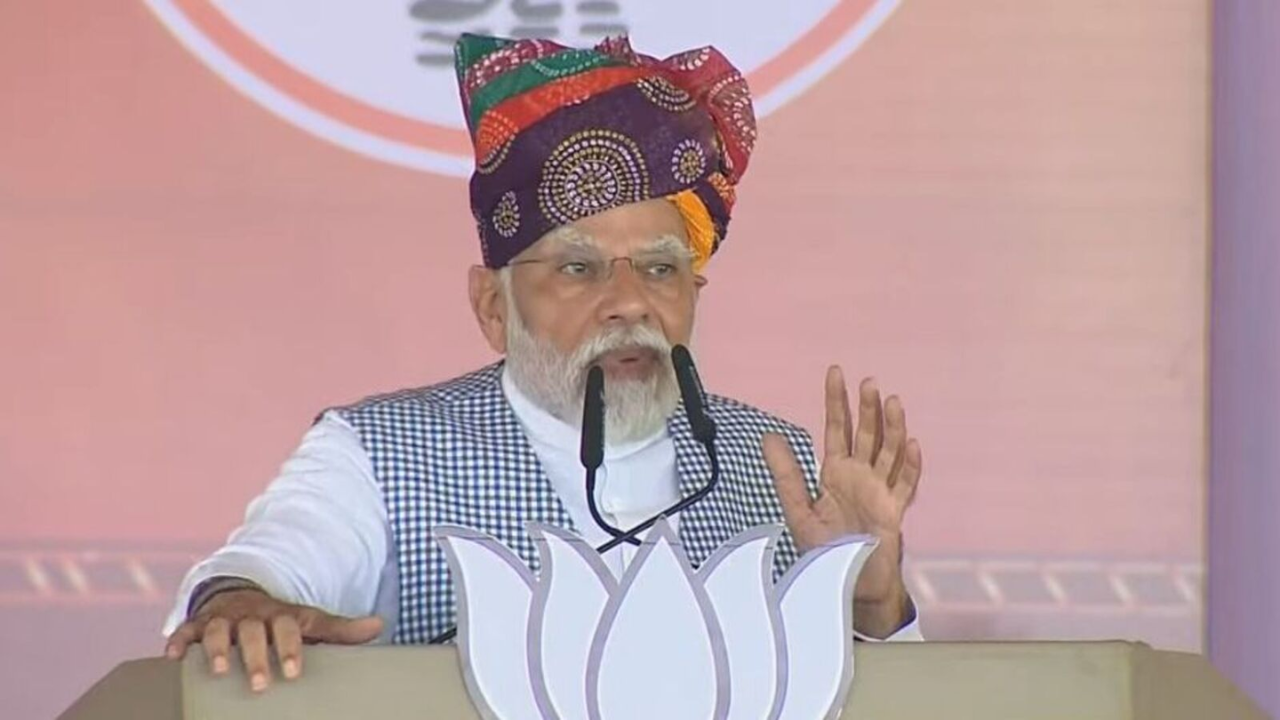 PM Modi asserts ‘Congress elevated Rajasthan to the top spot in riots, crime, corruption, and paper leaks.’