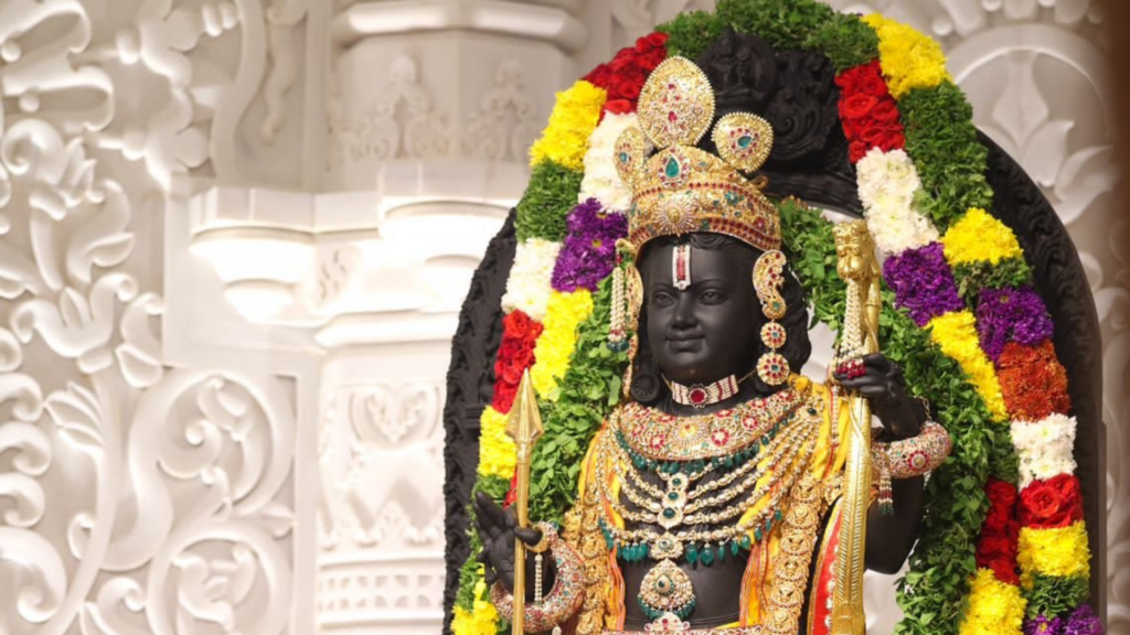 Know why the color of Ramlalla's idol is black