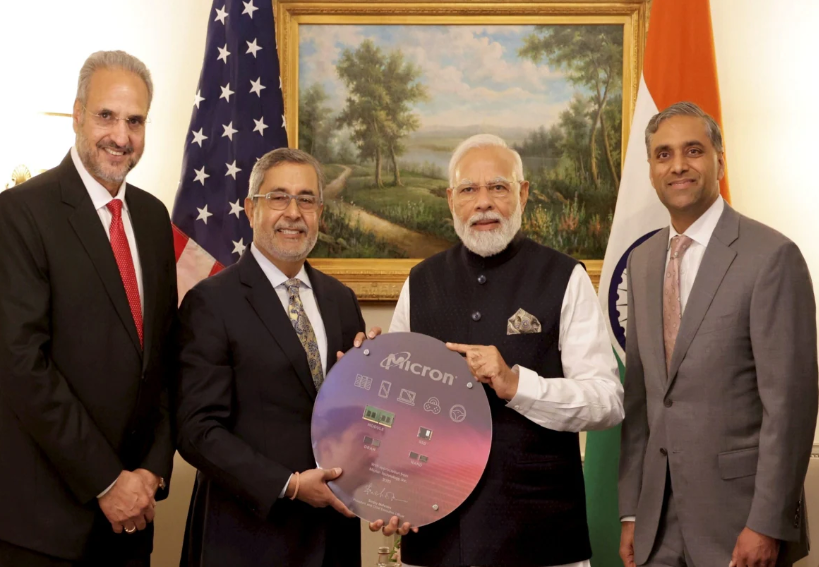 PM Modi and Micron CEO engage in talks about semiconductor manufacturing landscape in India