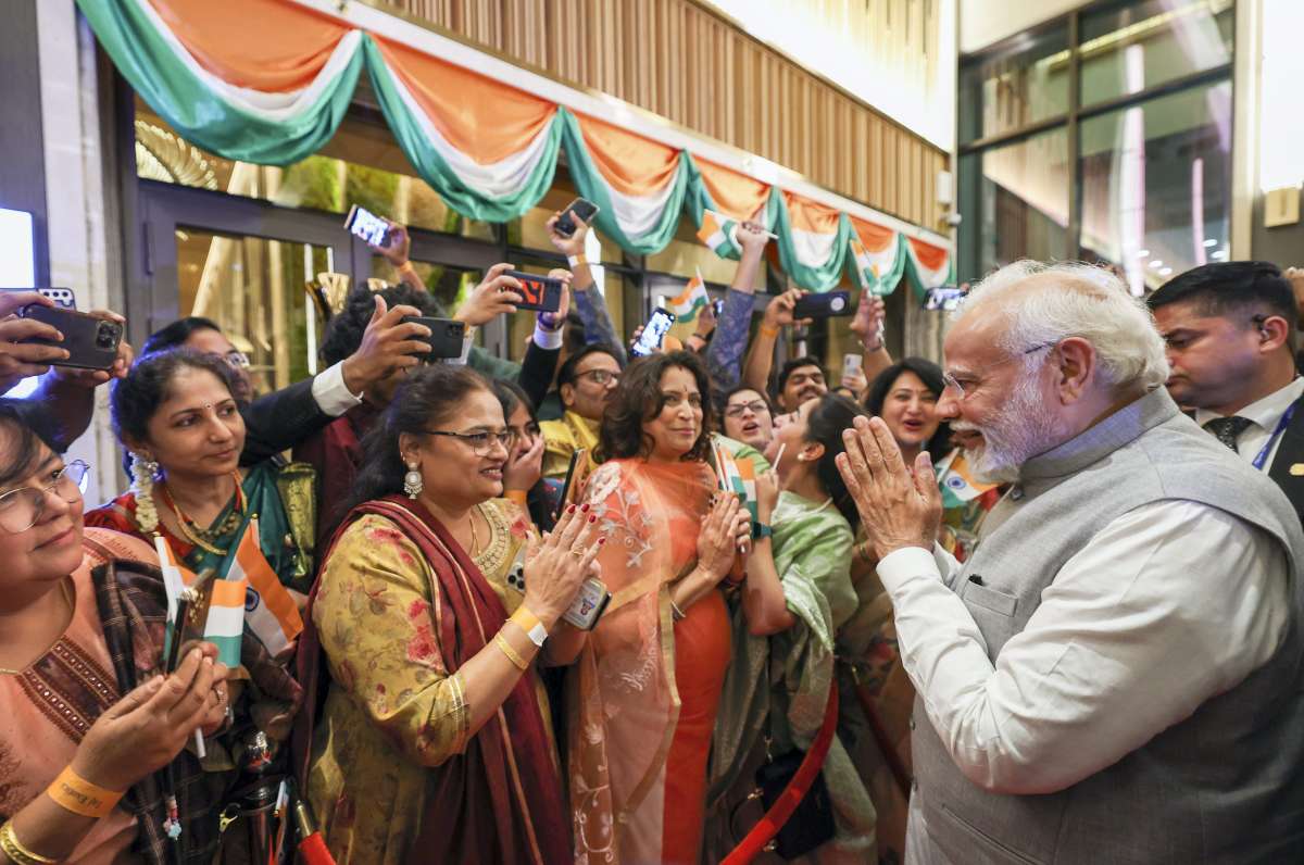 Resounding Chants of ‘Bharat Mata Ki Jai’ and ‘Ahlan Modi’ Fill Abu Dhabi as Indian Community Anticipates PM Modi’s Speech