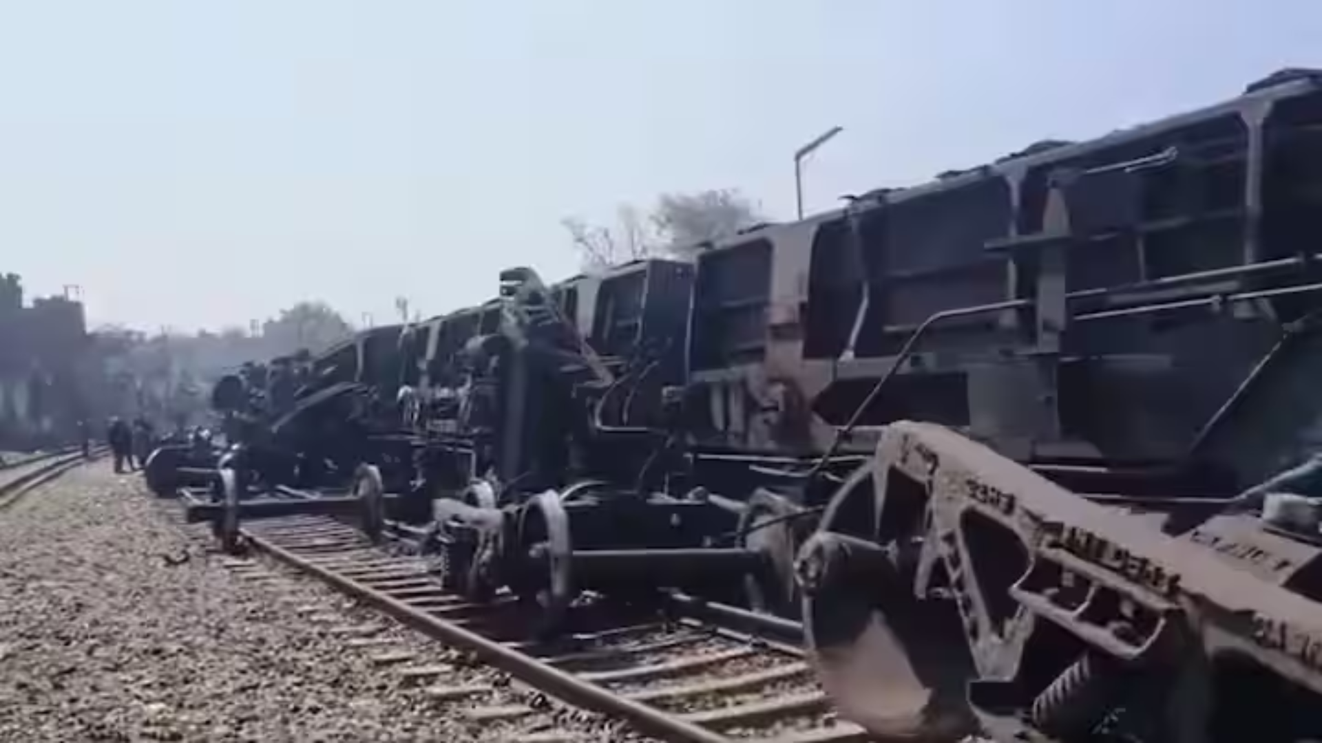 10 Wagons of Goods Train Derail Near Zakhira Flyover in Delhi; Rescue Operations Underway