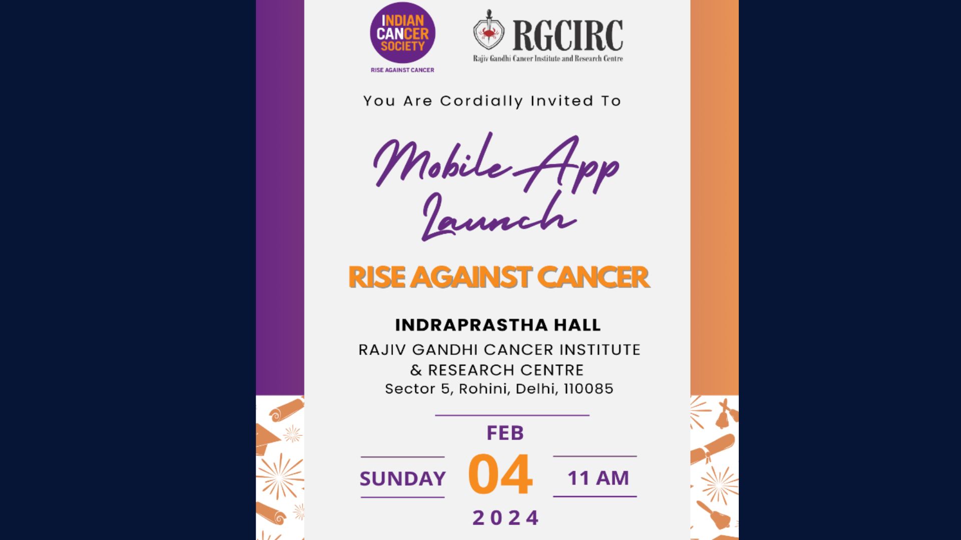 Indian Cancer Society Launches ‘Rise Against Cancer’ Mobile App on World Cancer Day