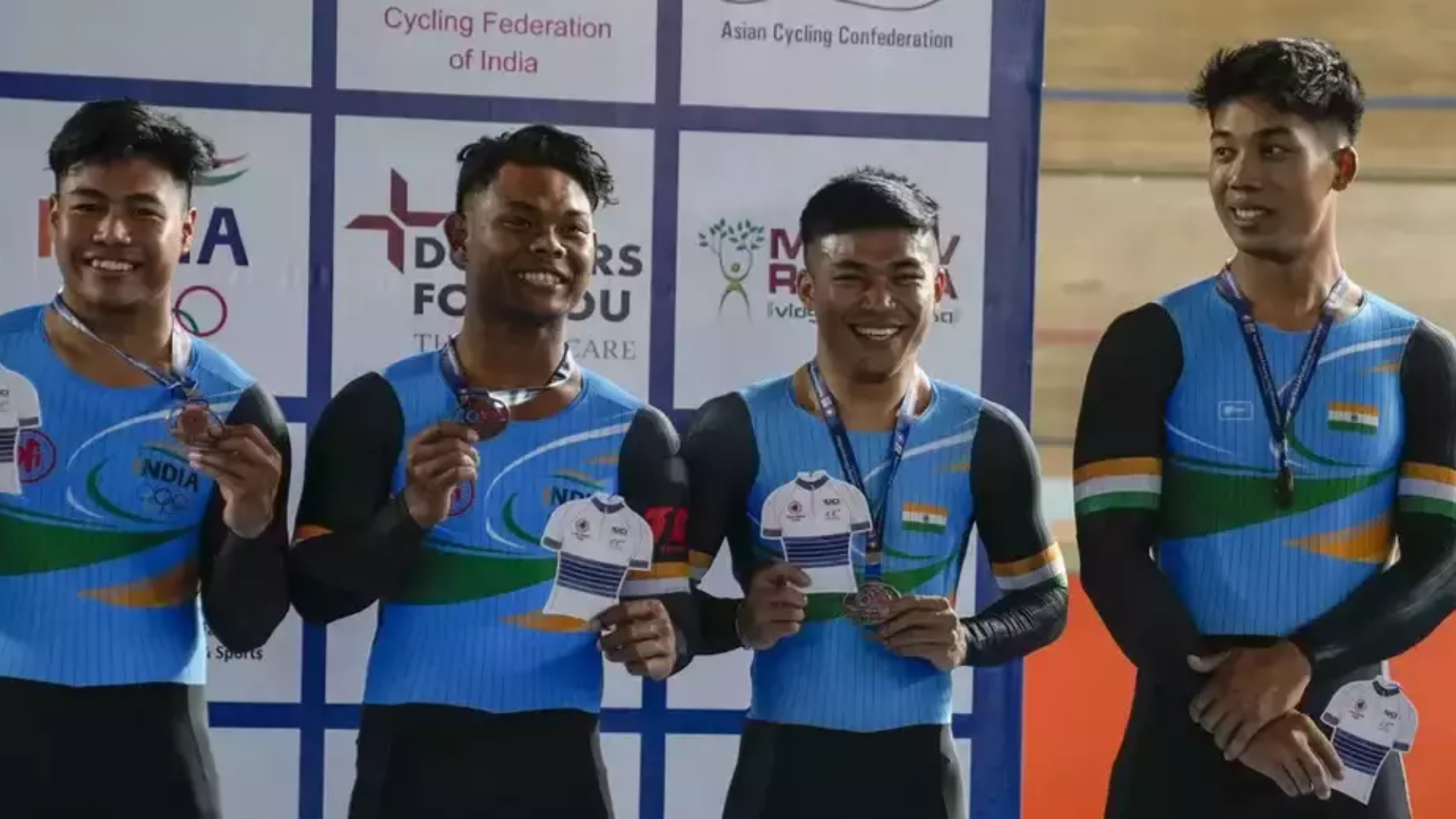 Indian Cyclists Shine at Asian Track Cycling Championships with Medals and Records