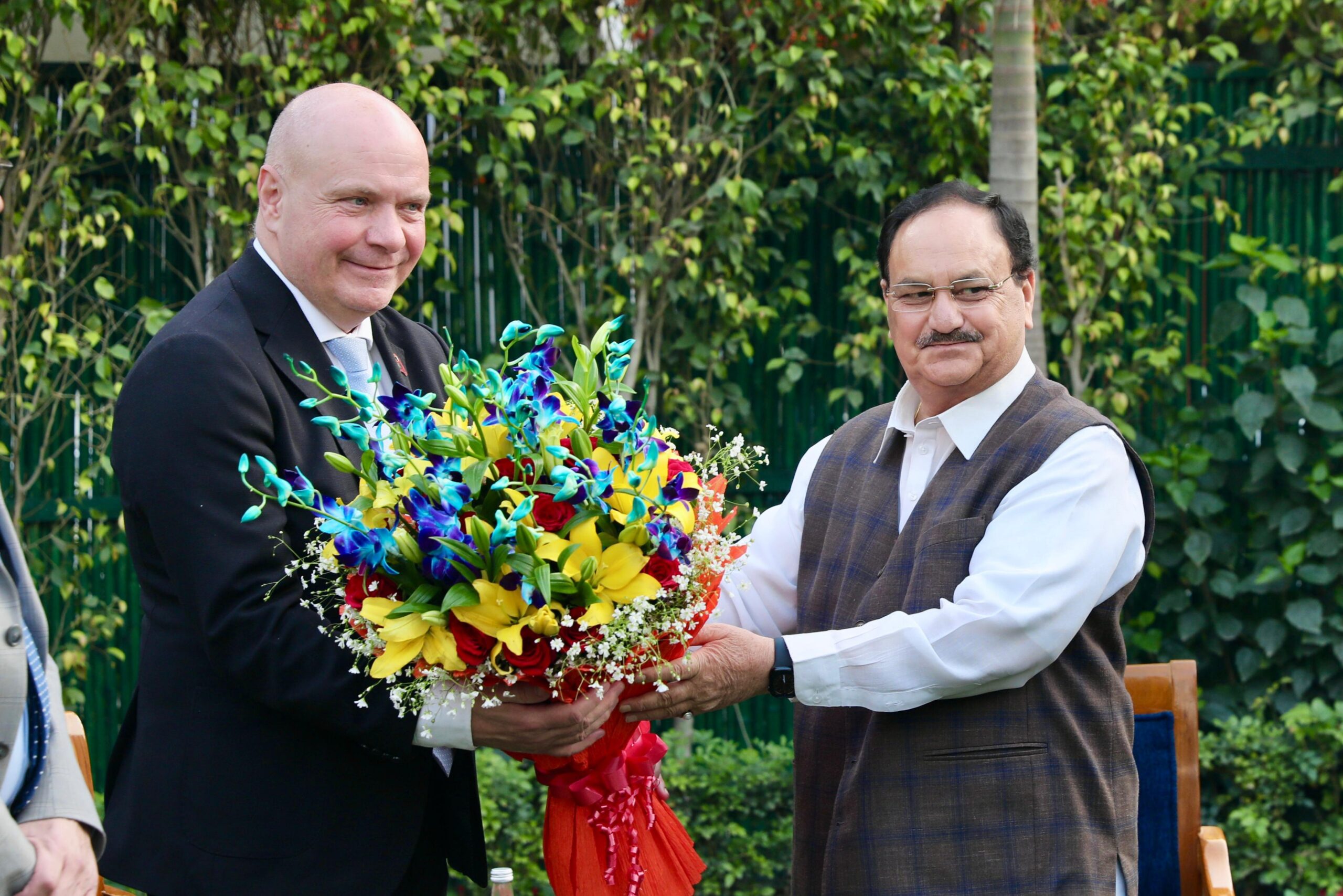 JP Nadda Holds “Enlightening” Discussions with Danish Delegation on India’s Electoral System, Governance