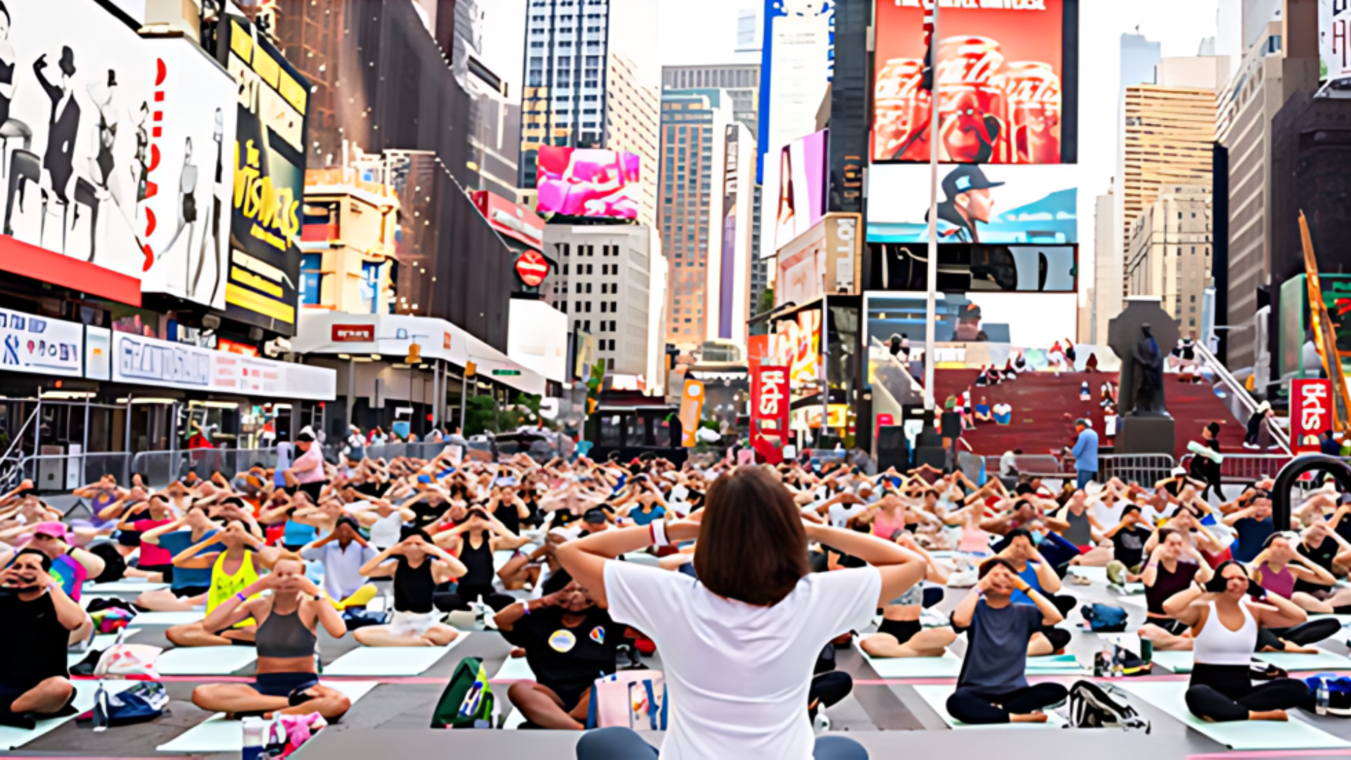 Watch Video: Consul General Binaya Pradhan Celebrates International Yoga Day 2024 At Times Square