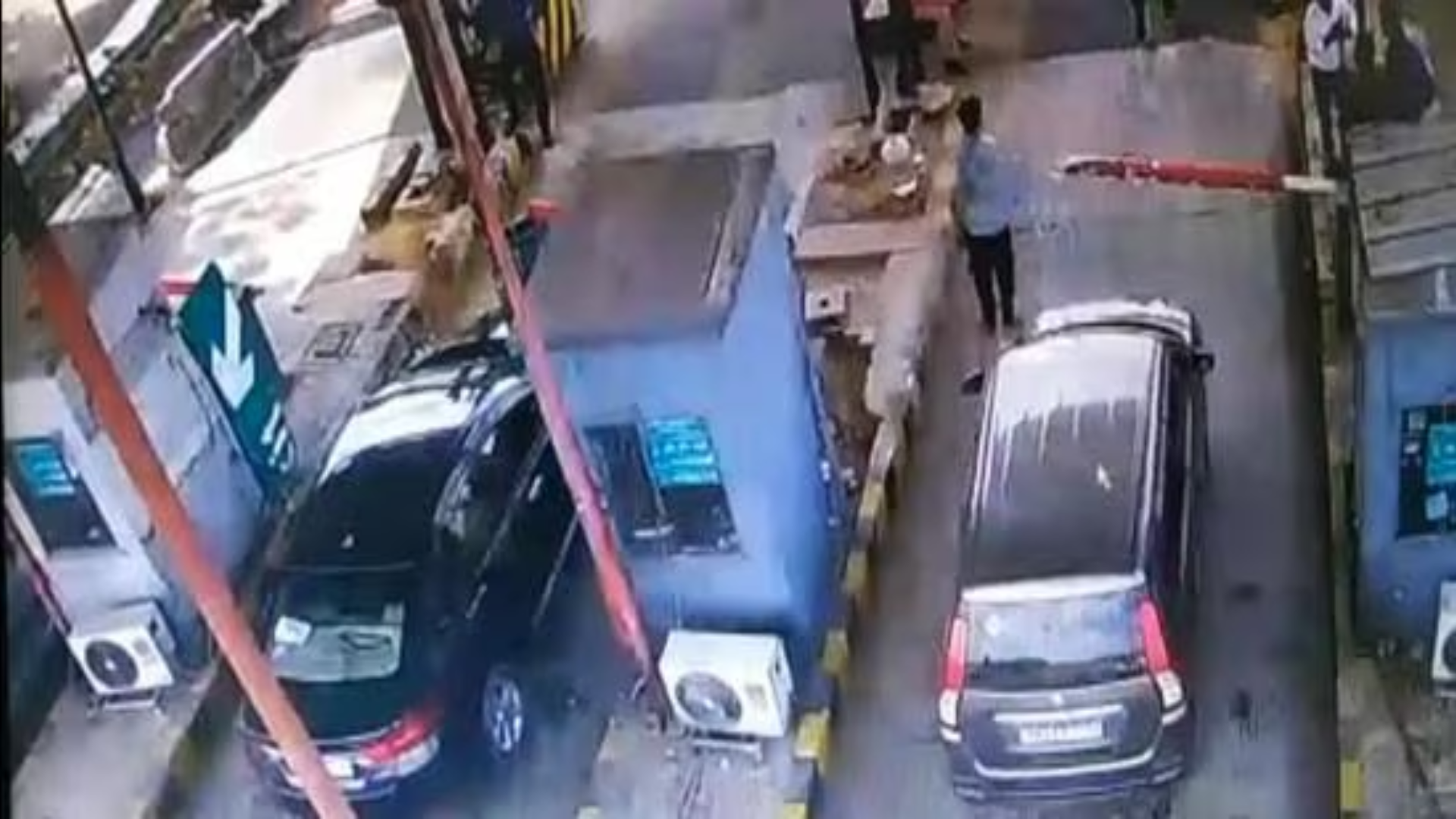 Caught on CCTV: UP Police Inspector Dismantles Toll Plaza Boom in Violent Outburst