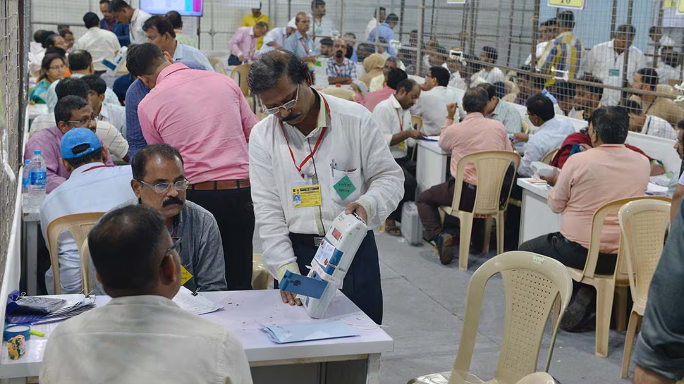 Security Beefed Up At Vote Counting Stations In Delhi For Counting Day