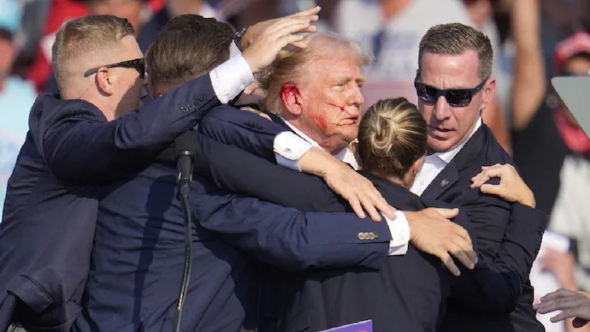 A Bullet For Democracy: Donald Trump In His 1st Rally After Bullet Shot