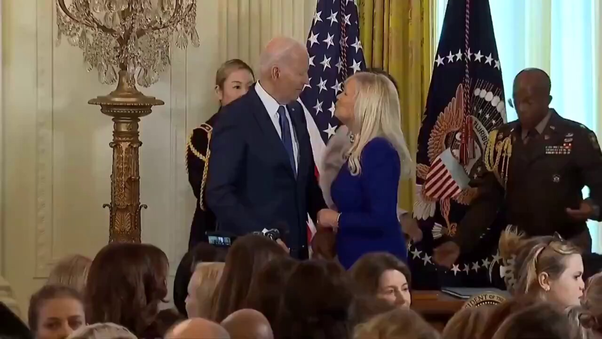 Viral Video: Joe Biden Was About To Kiss Another Woman, Thinking His Wife