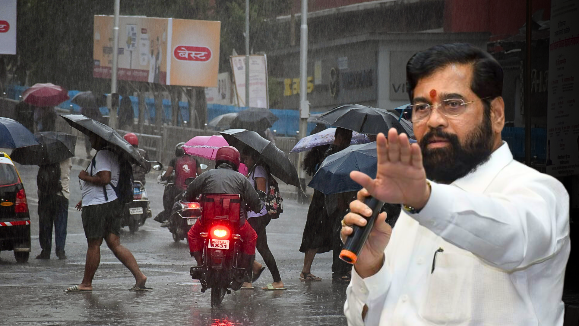 Maharashtra CM Eknath Shinde Urges Residents to “Move to Safer Areas” Amid Ongoing Heavy Rains