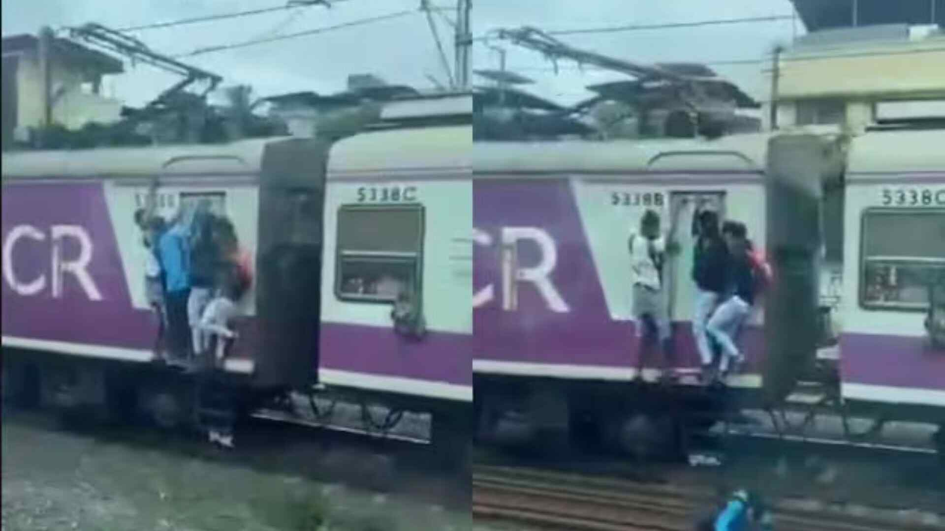 Mumbai: Man Slips From Crowded Local Train, Netizens Express Shock