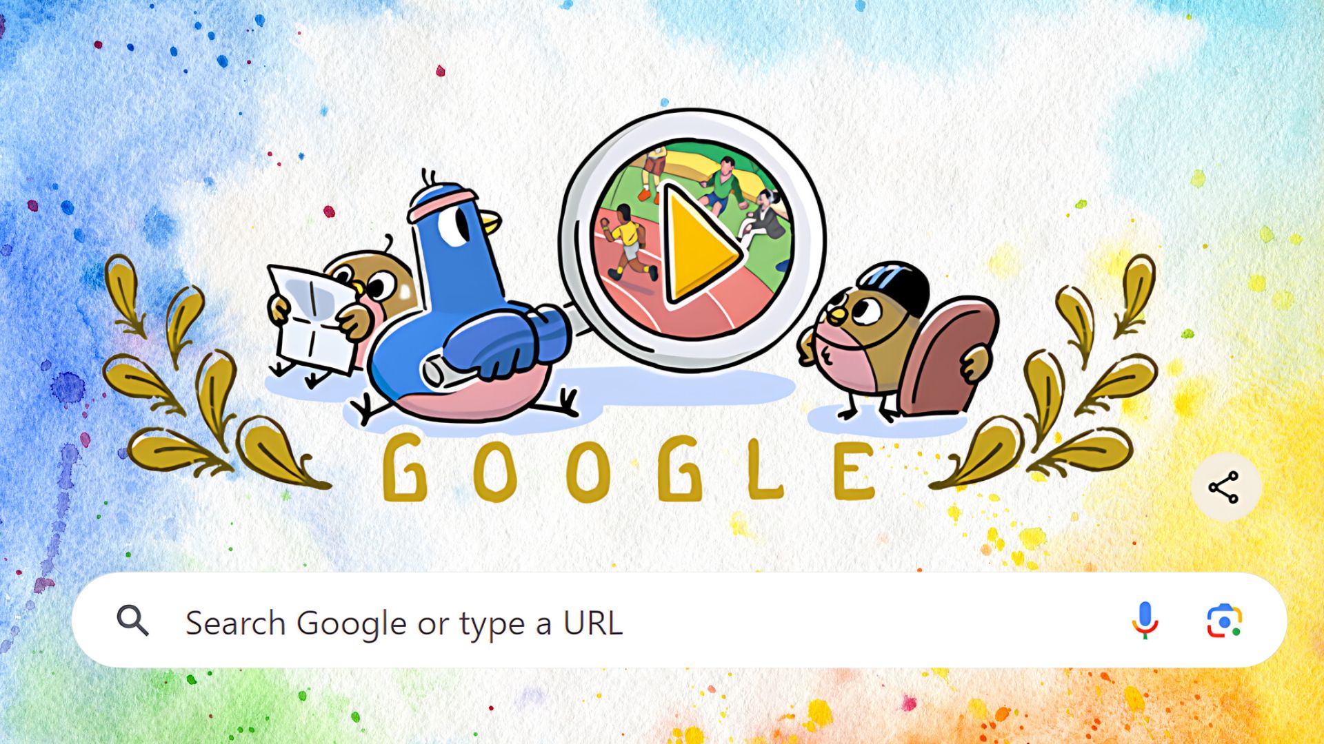 Google Doodle Today Celebrating Day 5 of The Paris Olympics 2024 With