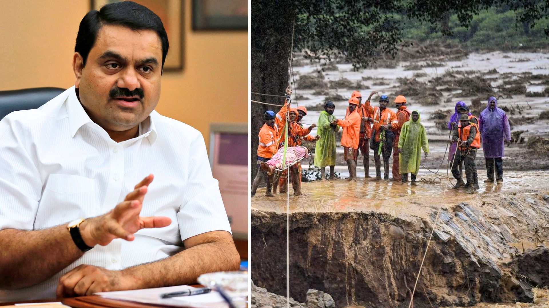 Gautam Adani Contributes Rs 5 Crore to Kerala Relief Fund Amidst Wayanad Landslides