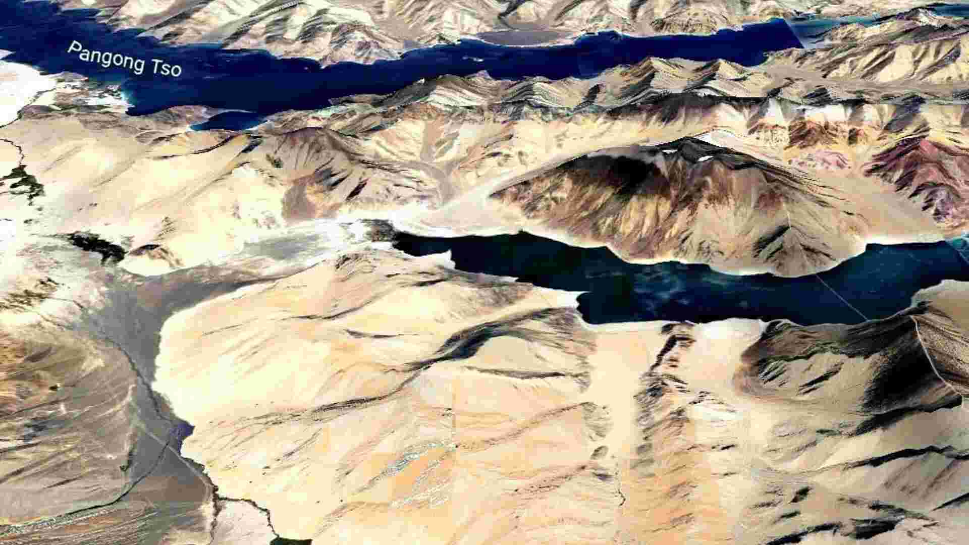 Satellite Images Reveal Traffic On China’s Newly Completed Pangong Lake Bridge