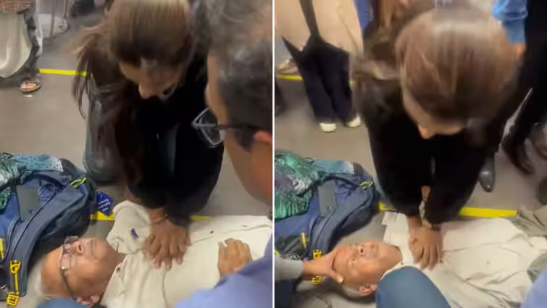 Watch: Doctor’s Timely CPR Saves Senior Citizen at Delhi Airport, Video Goes Viral
