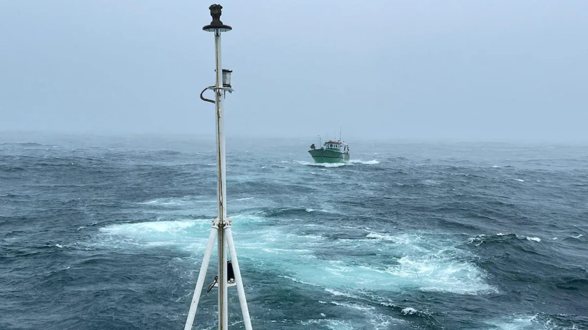 Indian Coast Guard Rescues Stranded Fishing Boat Amidst Severe Weather; Video Goes Viral