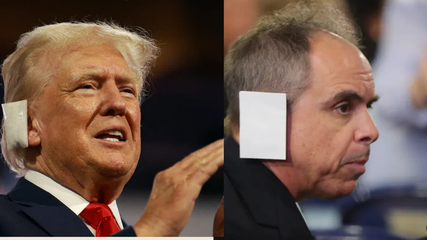 Delegate Honors Donald Trump With Fake Ear Bandage Sparks Buzz At RNC!