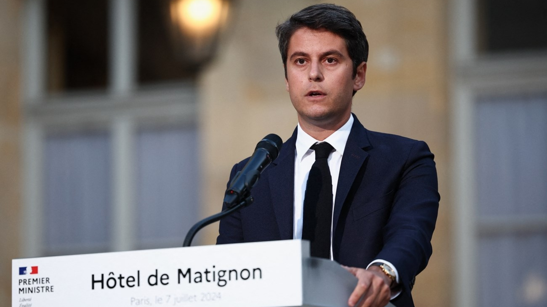 French Prime Minister Gabriel Attal Announces Resignation