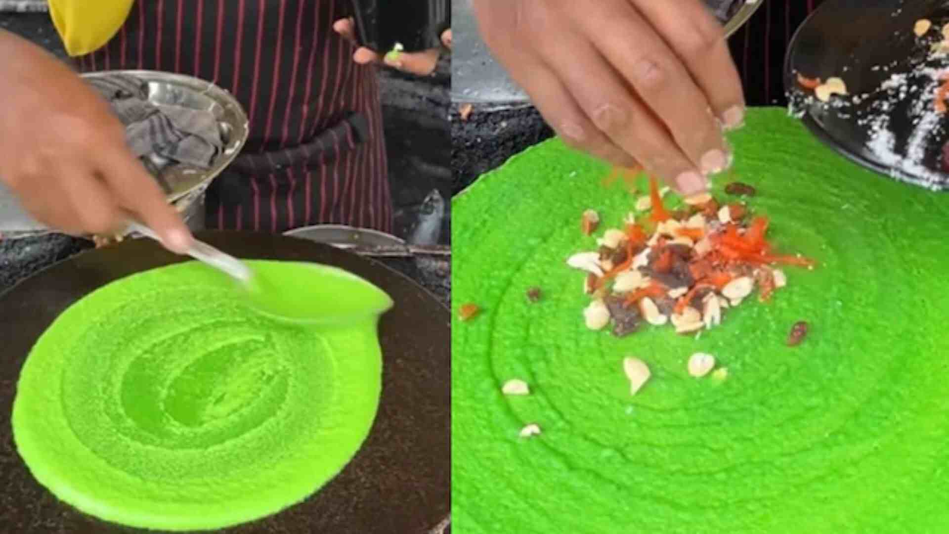 Watch: Vendor Makes Dosa Made With Paan Leaves Netizens Shocked