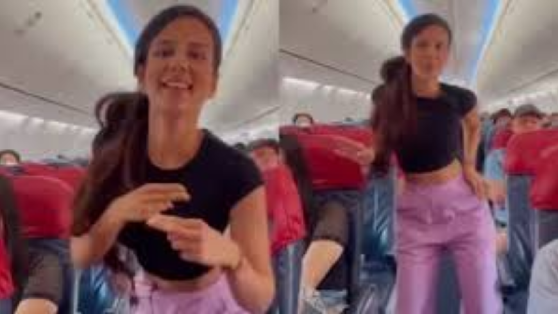 Instagram User Makes Dance Video In Flight, Netizens Goes Anxious