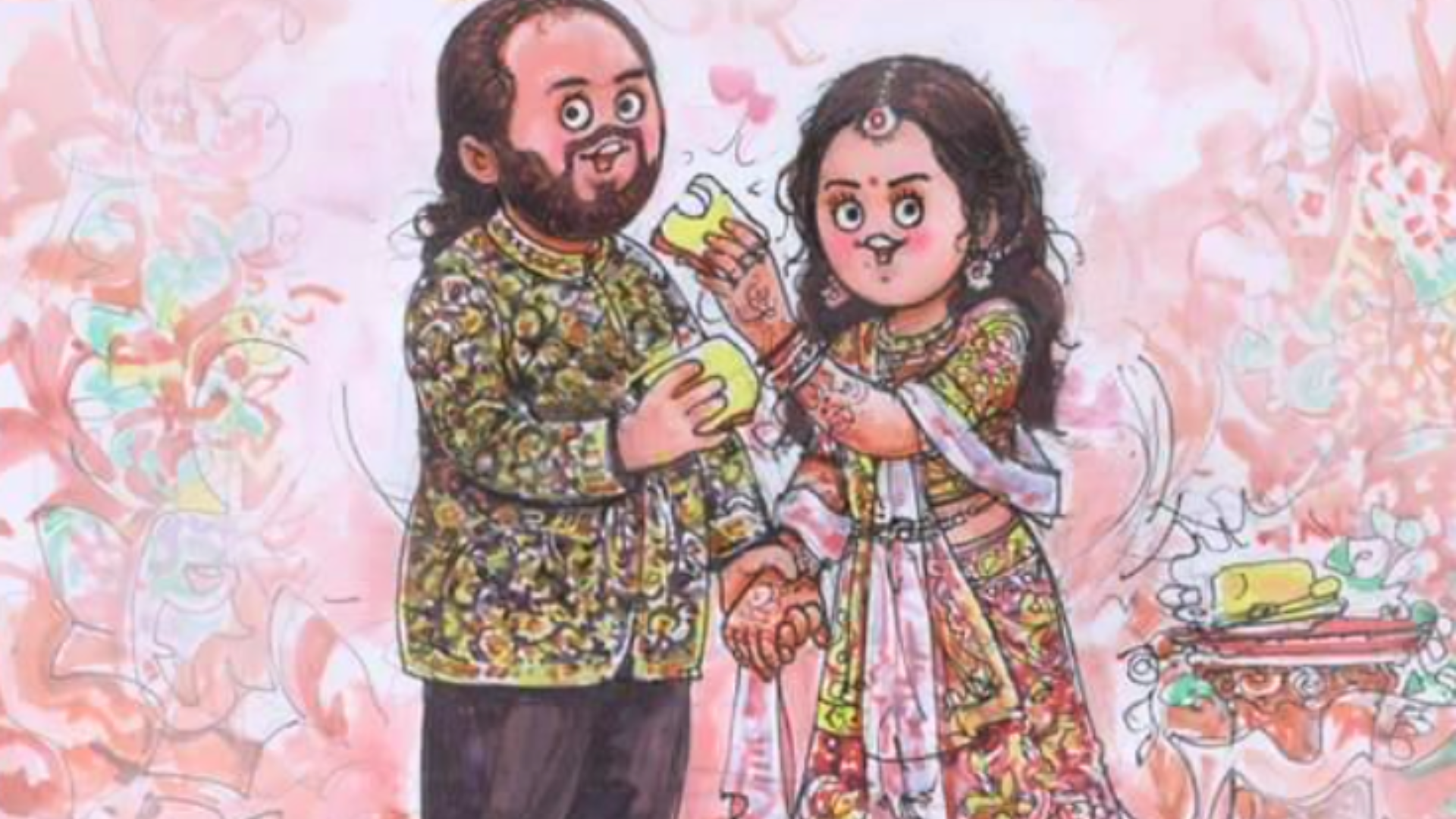 Amul India Marks Anant-Radhika Wedding With An Adorable Doodle Calling It ‘Ambyaahni Wedding’