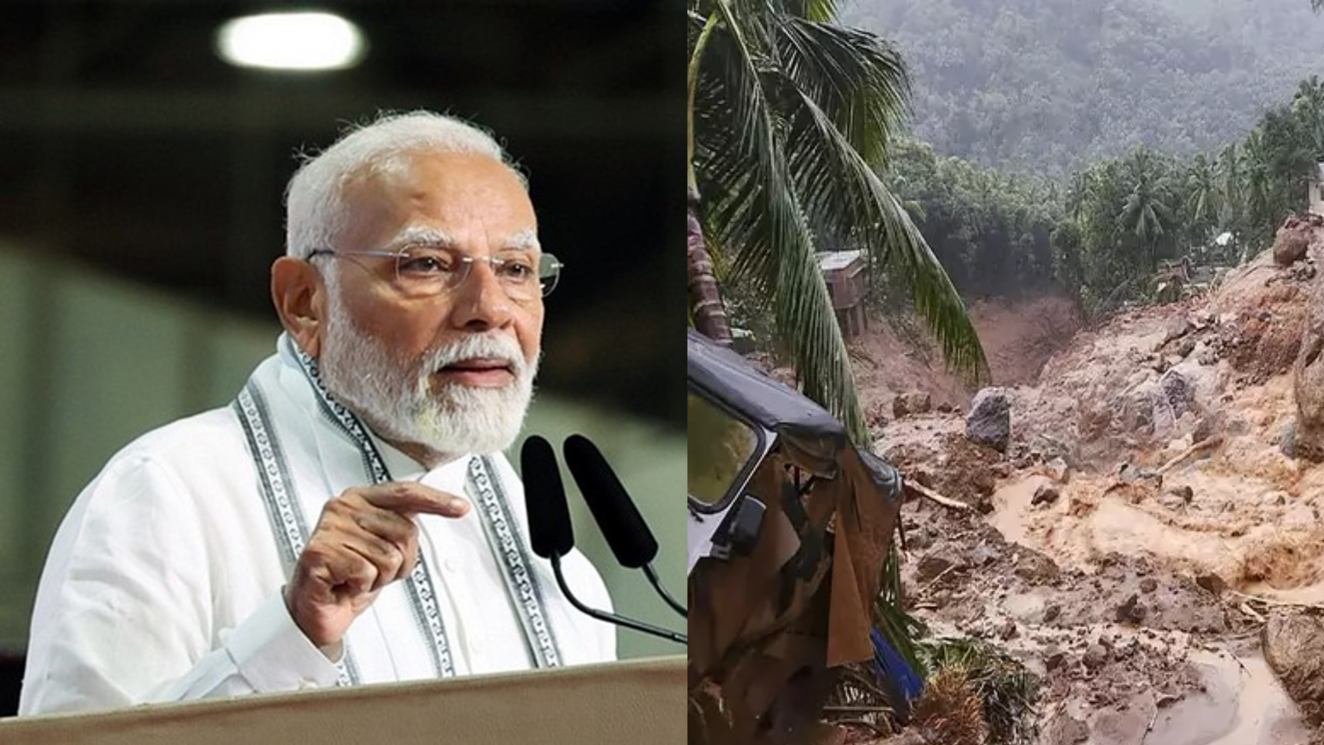 Wayanad Landslides: Prime Minister Modi Assures Support for Kerala After Deadly Landslides in Wayanad