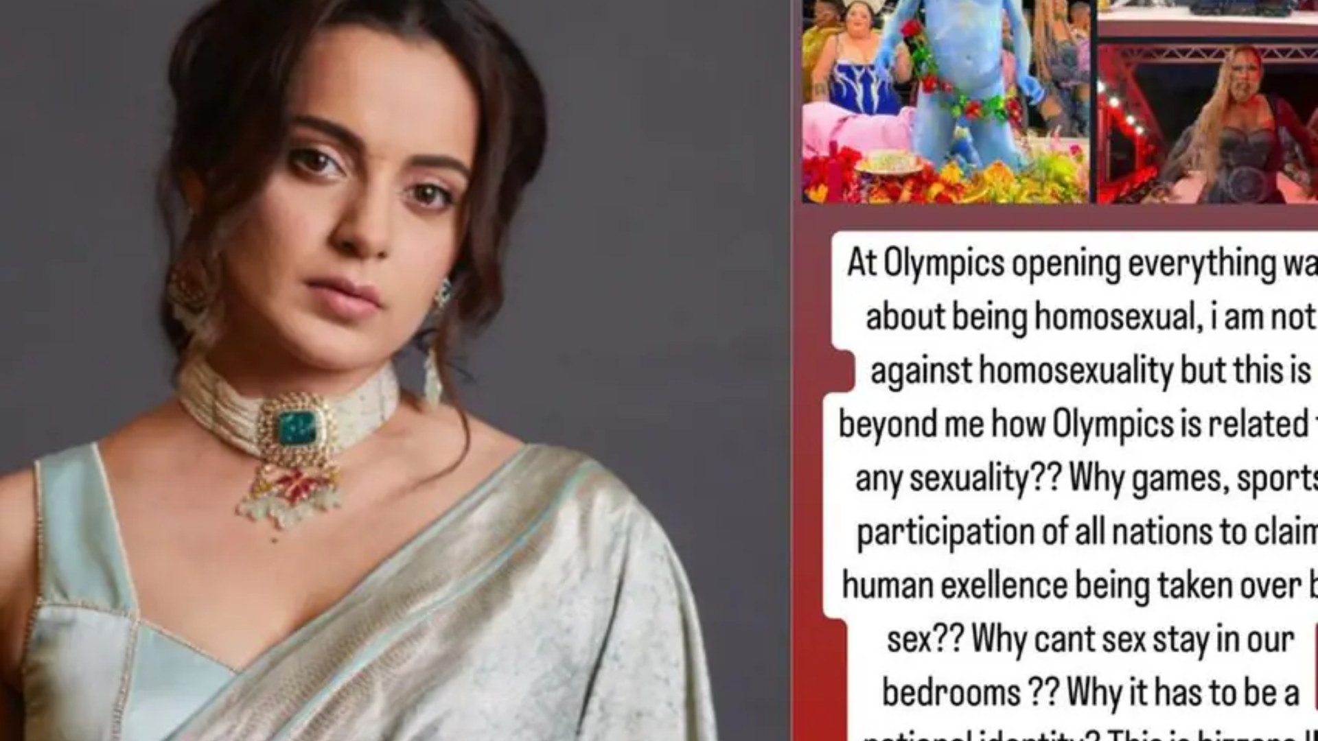 Paris Olympics 2024: Kangana Ranaut Criticizes Paris Olympics for ‘Homosexual Themes’ and Displaying ‘Naked Man’