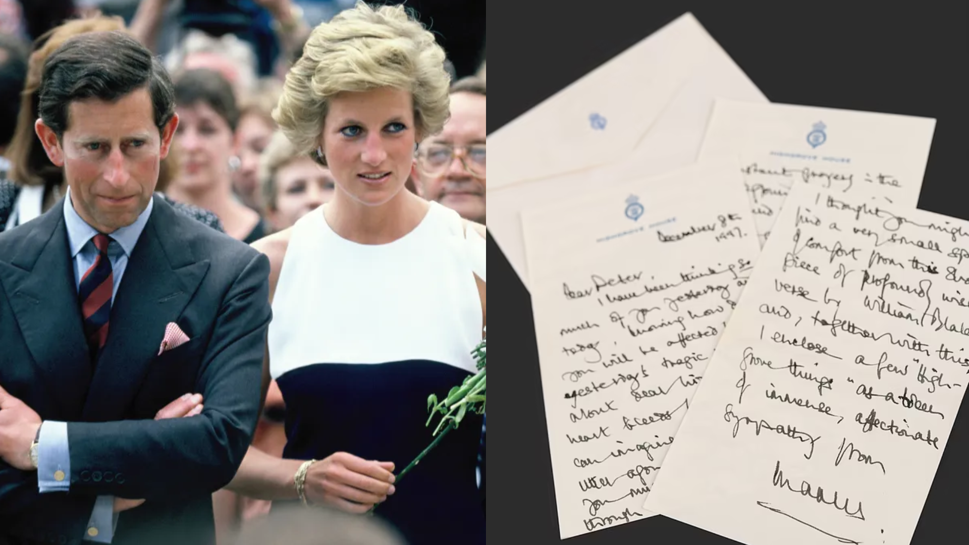 King Charles’ Heartfelt Letter Reveals Deep Grief Over Princess Diana’s Death