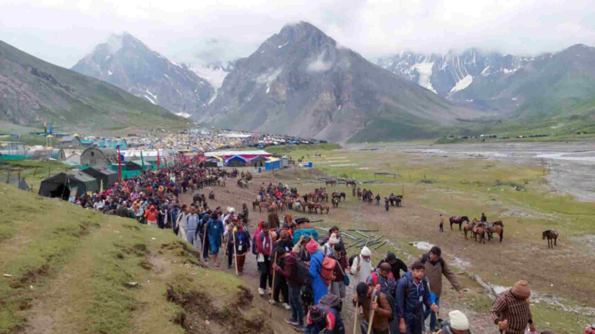 J&K: Amarnath Yatra Halted Due To Severe Weather Conditions