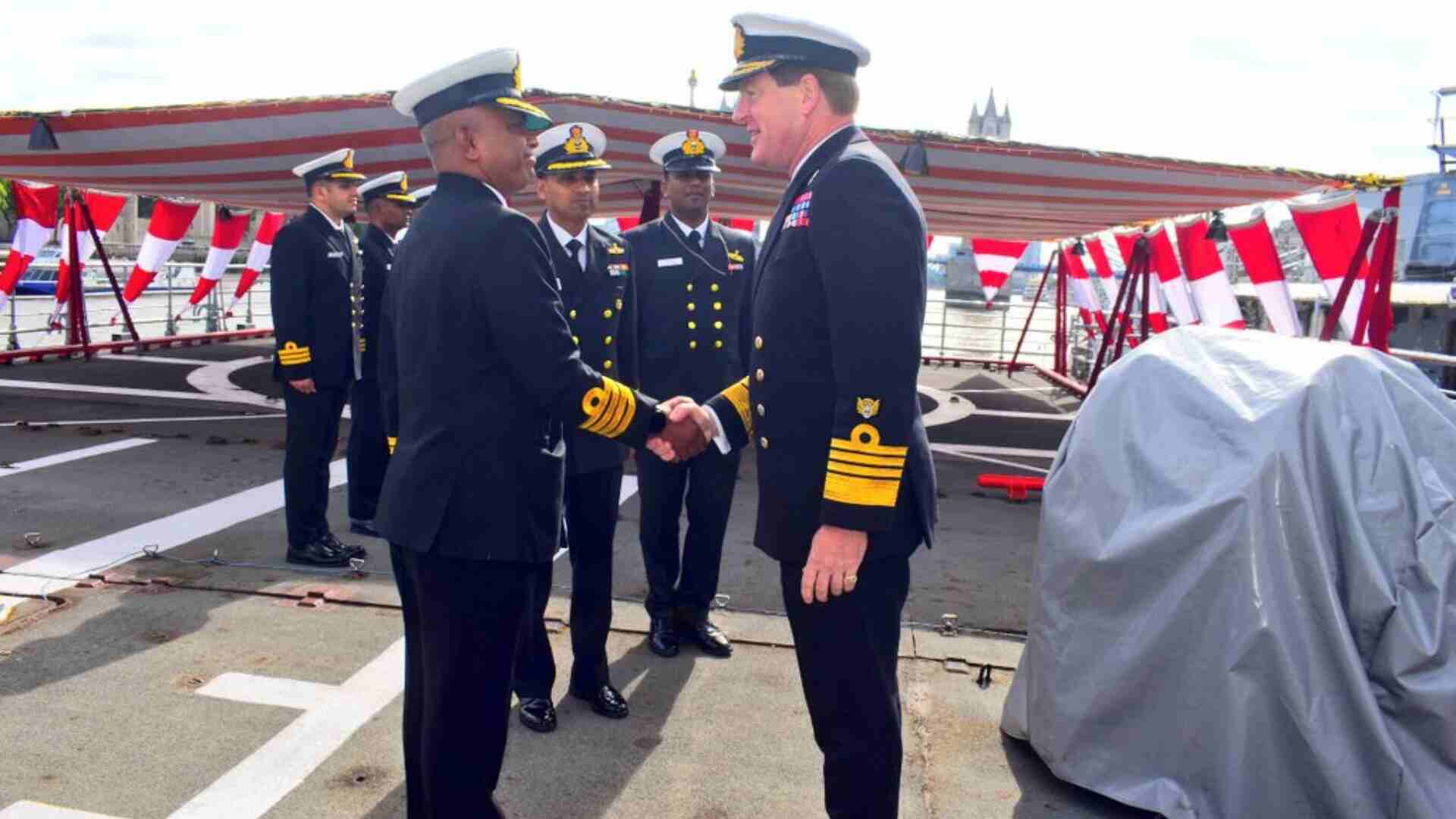 UK Naval Chief Visits INS Tabar In London