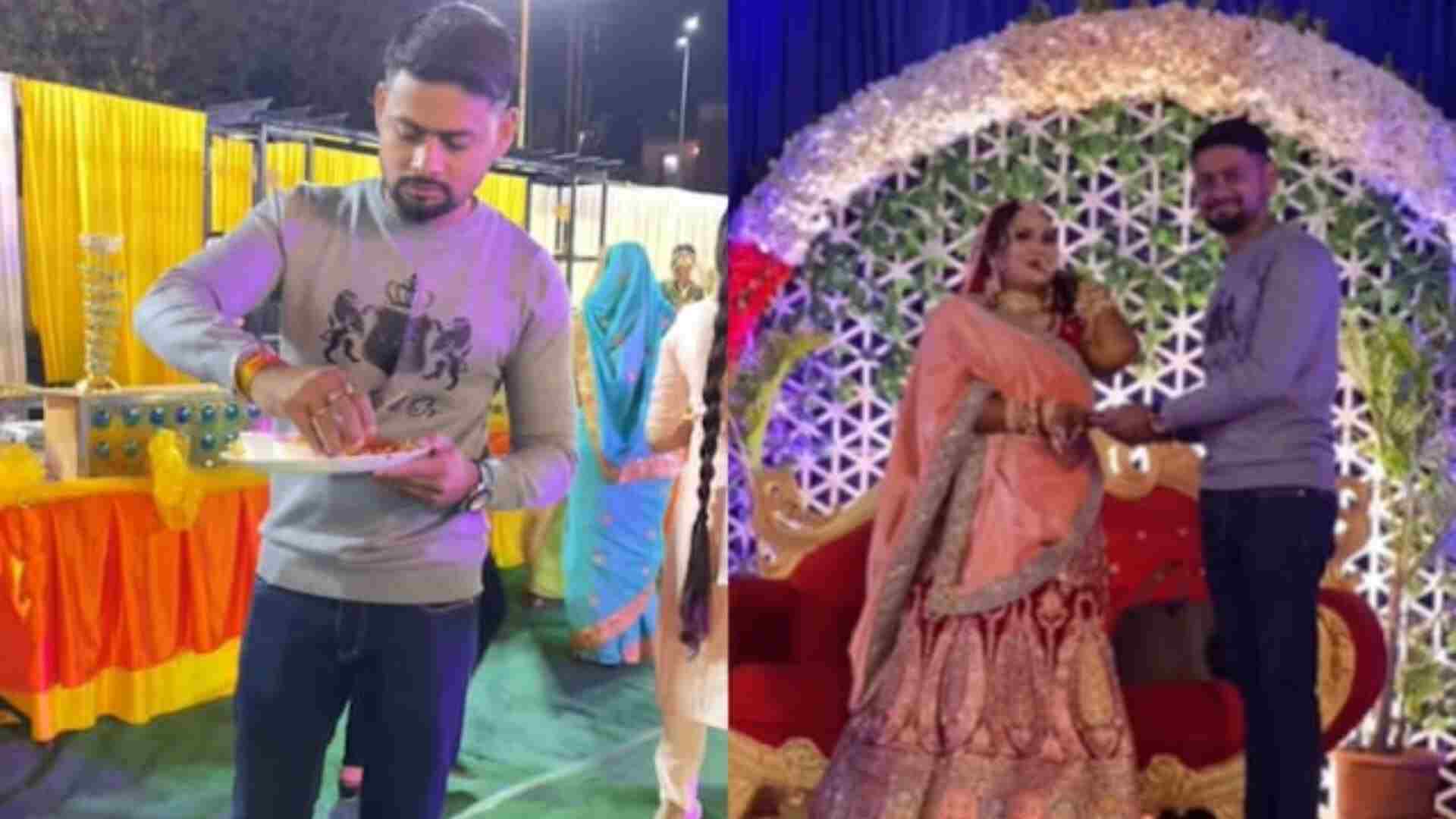 Watch: Wedding Crasher Indulges In Expensive Meal & Presents Bride With A Unique Gift