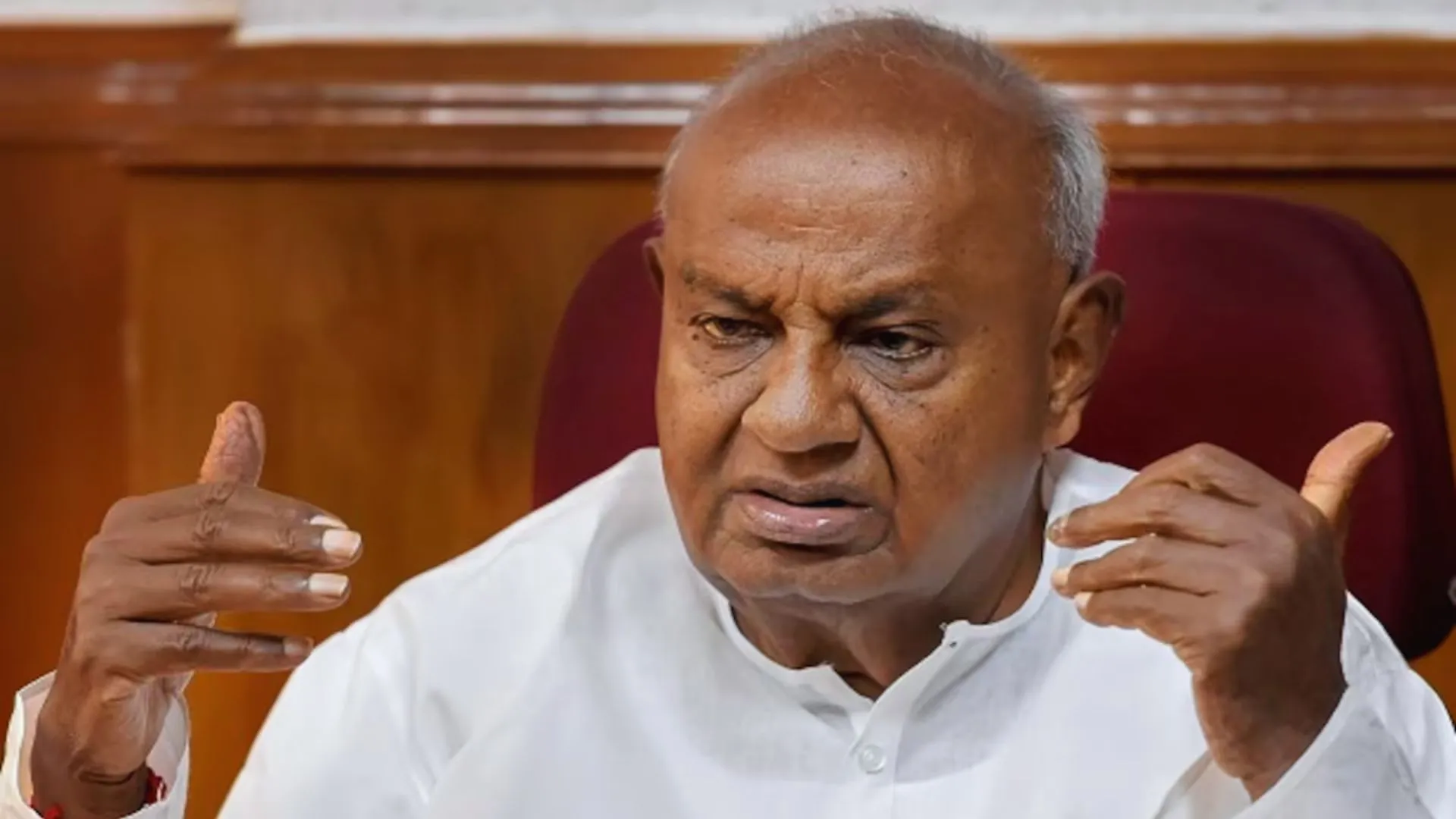 HD Deve Gowda Reviews Key Infrastructure Project In Jammu & Kashmir