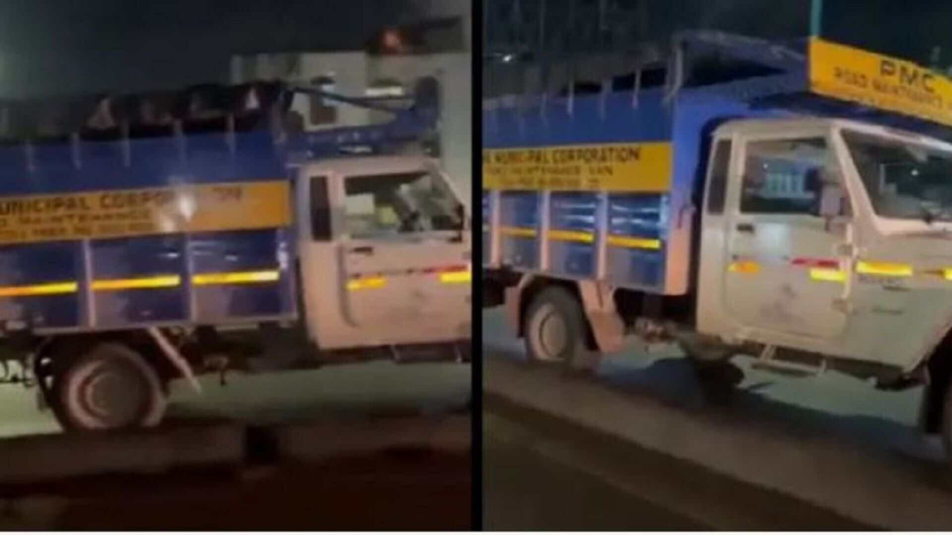 ‘Ajay Devgn Tarzan Moment’: Driverless Truck Races On Reverse At High Speed At Pune Road, Netizens React