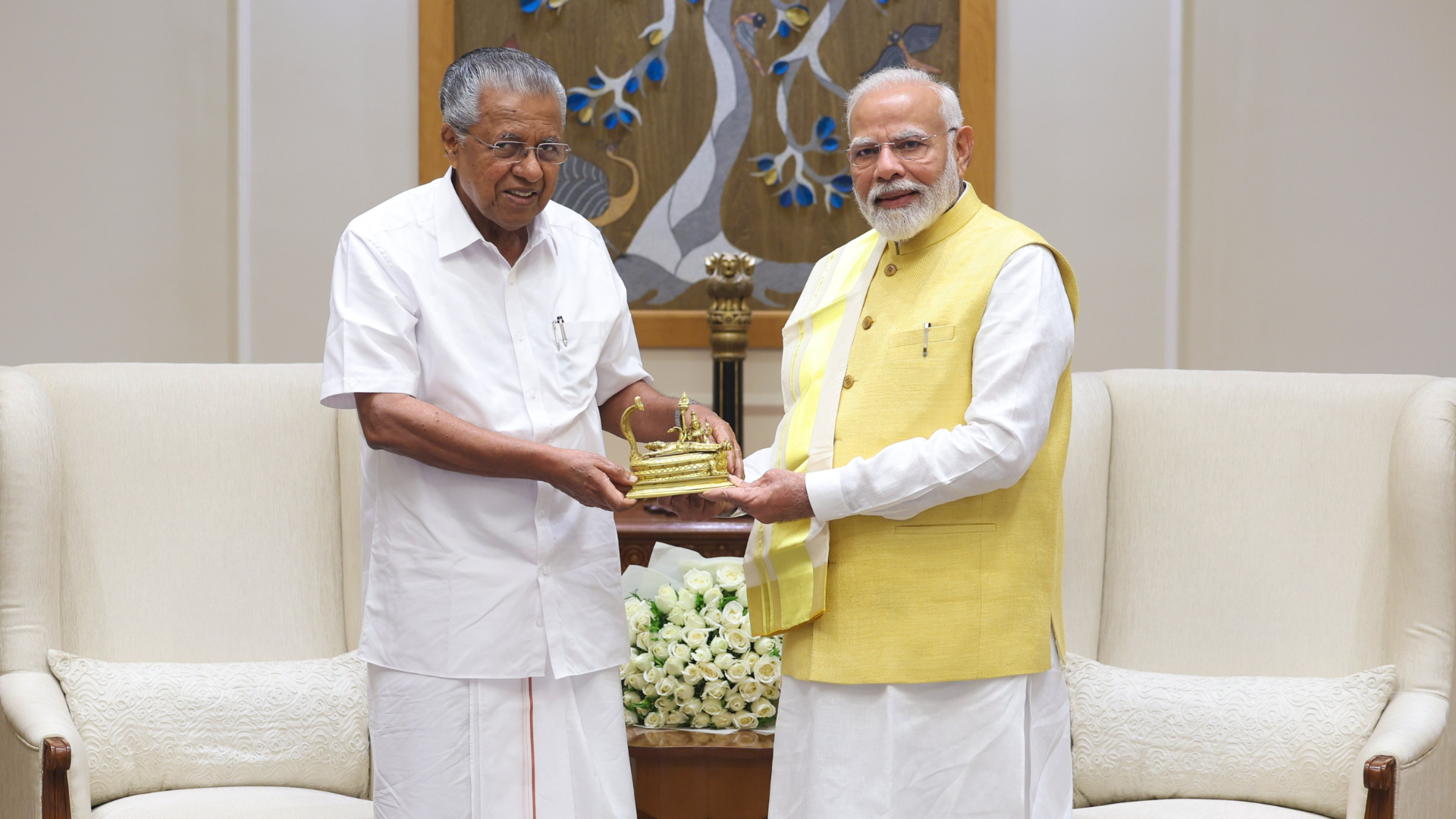 CM Of Kerala Pinarayi Vijayan Meets PM Modi