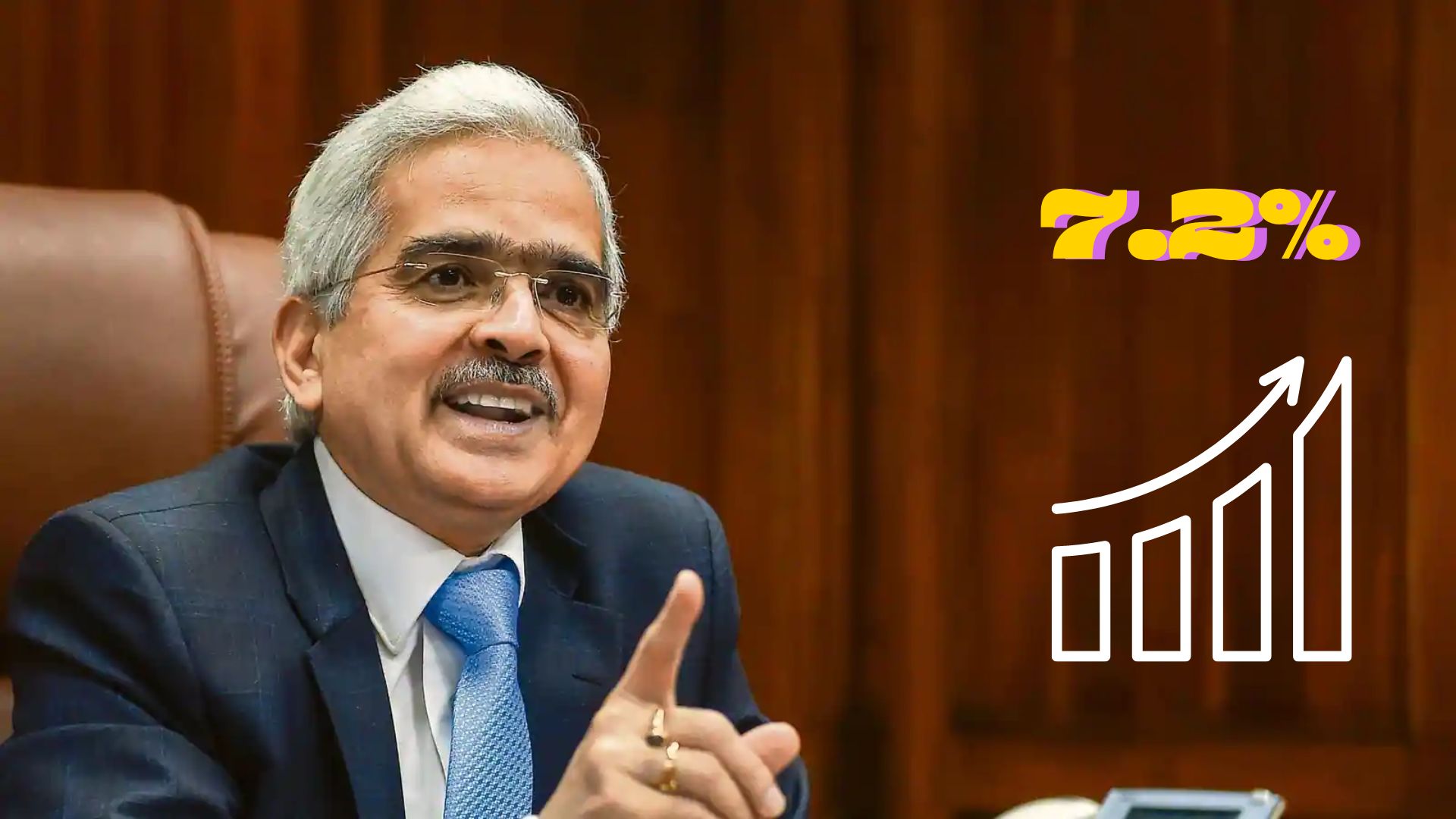 RBI Governor Shaktikanta Das Predicts 7.2% GDP Growth for 2024-25, Notes June Inflation Drop to 5.1%