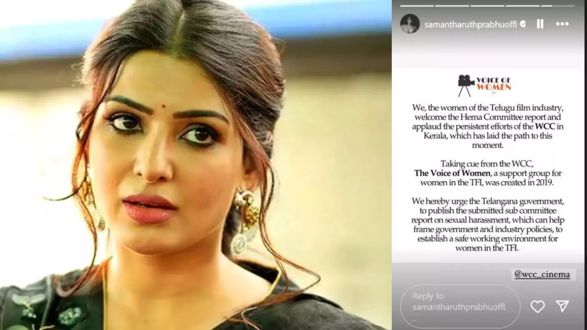 Samantha Ruth Prabhu Advocates For Sexual Harassment Report in Tollywood, Hails Kerala’s Efforts