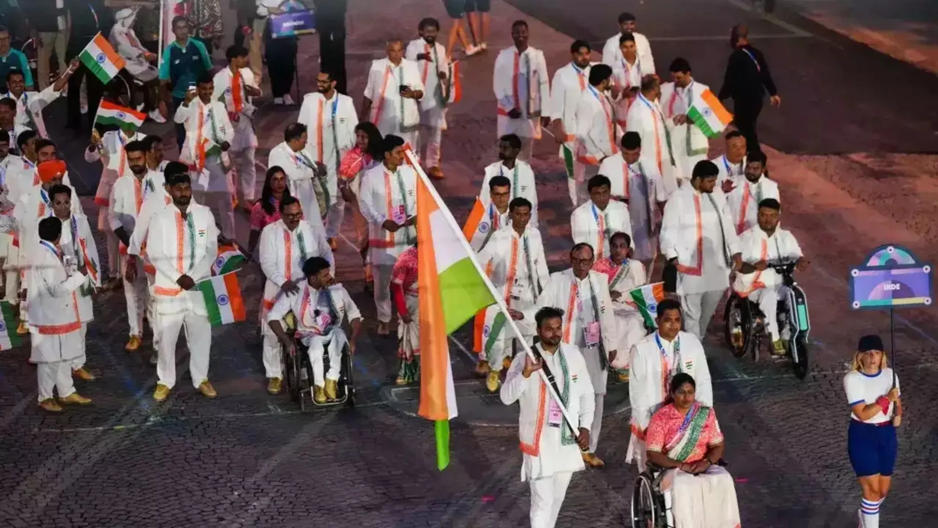 2024 Paris Paralympics: Sumit & Bhagyashri Lead India In Opening Ceremony