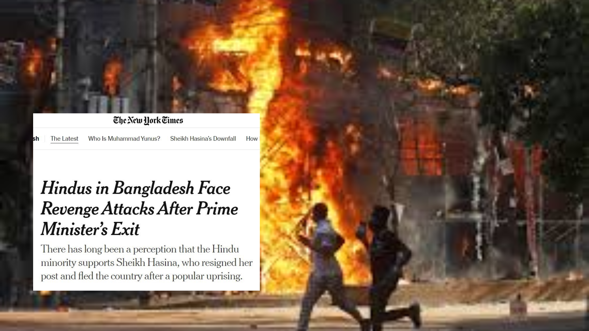 New York Times Faces Massive Backlash After Its Claim Of ‘Revenge Attacks’ On Hindus After PM’s Exit