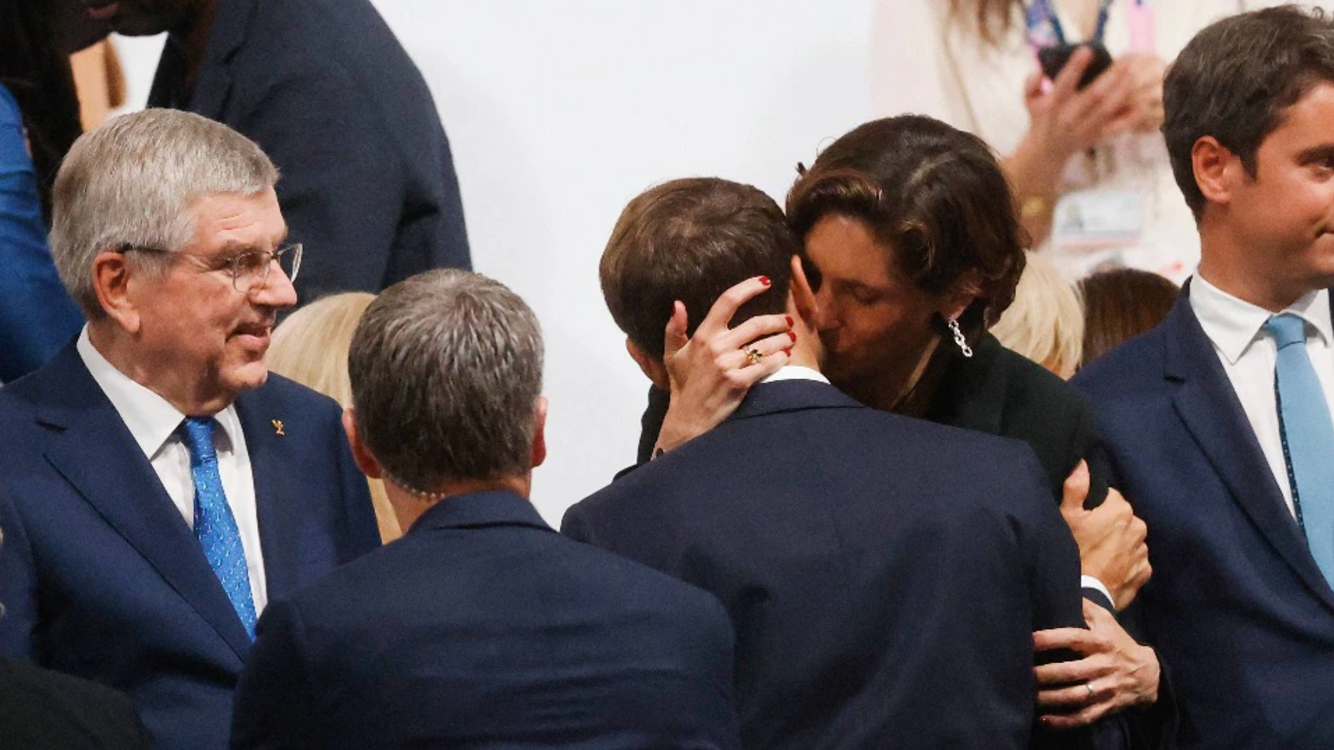 French President Emmanuel Macron Kissing A Man? Fact Check