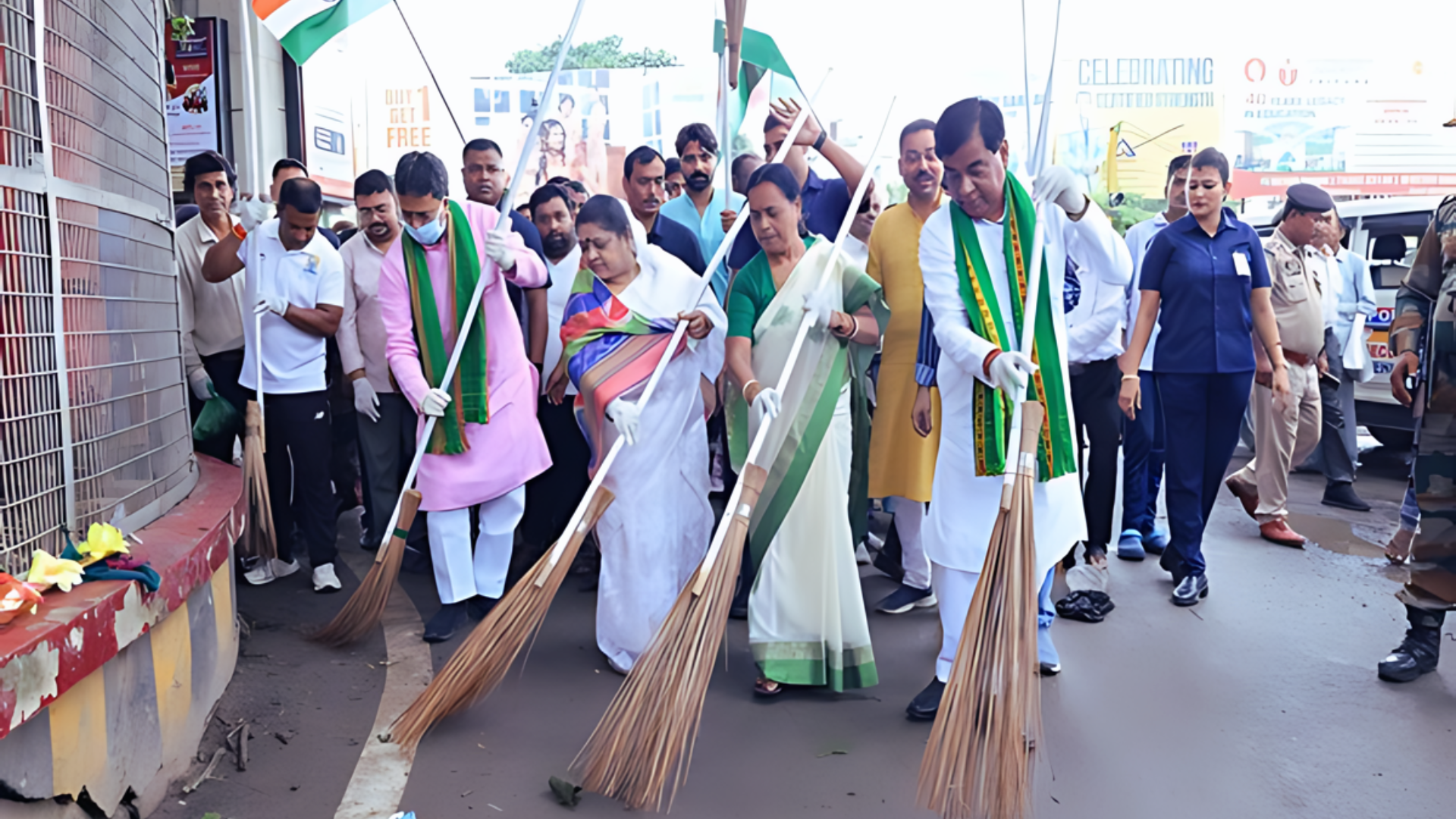 Tripura CM Manik Saha Leads Swachh Bharat Abhiyan In Agartala Ahead Of Independence Day